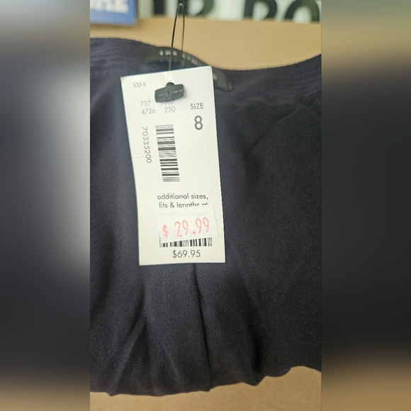 The Limited blue polka dot pencil skirt NWT size 8 - Picture 8 of 10